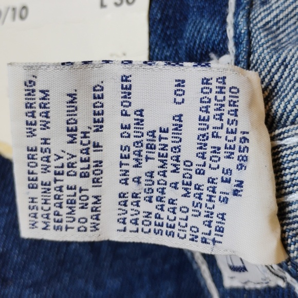 👖 DEADSTOCK RARE VINTAGE HIGH WAIST DENIM JEANS  Rise 13" Basic Edition SZ 9/10 - Picture 14 of 16
